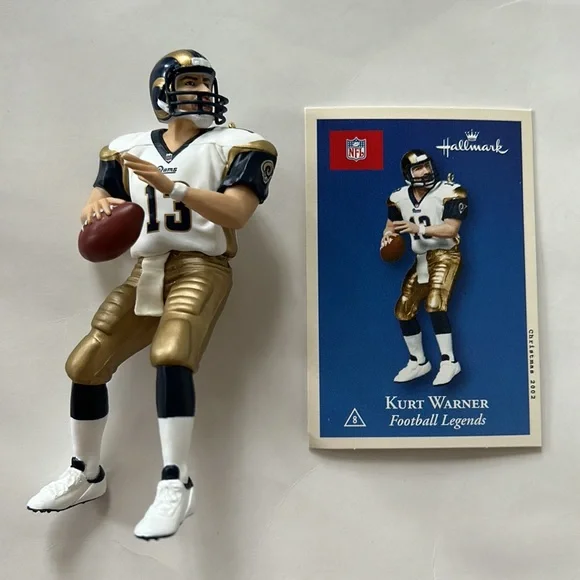 Hallmark Keepsake Ornament Collector’s Series Kurt Warner Football Legends - Picture 2 of 7